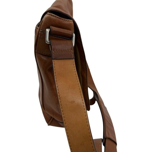 Frye Oliver Leather Messenger Bag Work School Travel Computer Laptop - Picture 8 of 16
